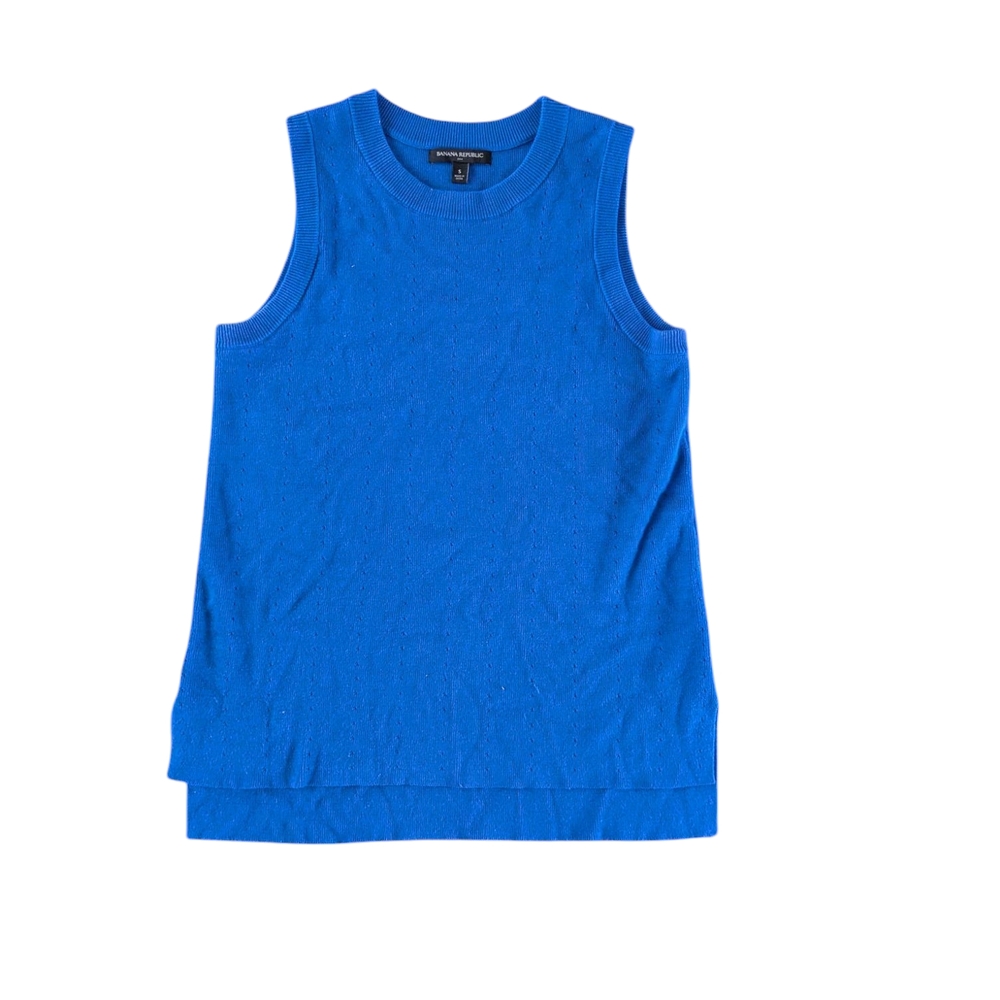 Banana Republic Blue Sleeveless Sweater Sz.S